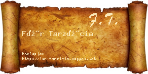 Für Tarzícia névjegykártya